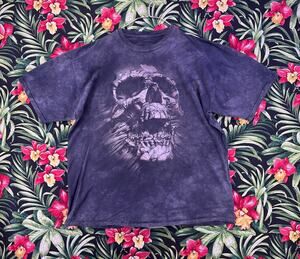 Skull x Bones Tie Dye Skull Popping Out Print Size 2XL